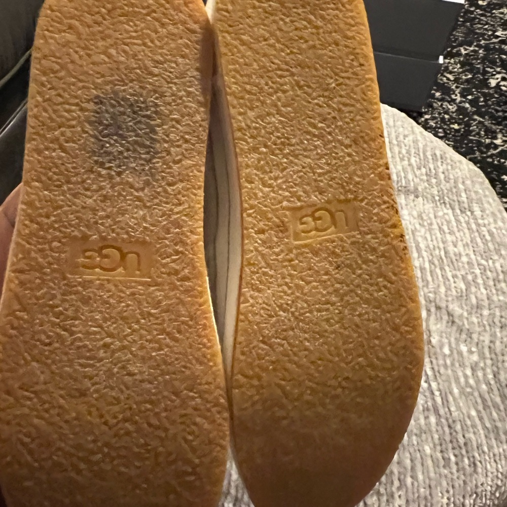 UGG Women's White Slip-On Flats - Picture 8 of 9